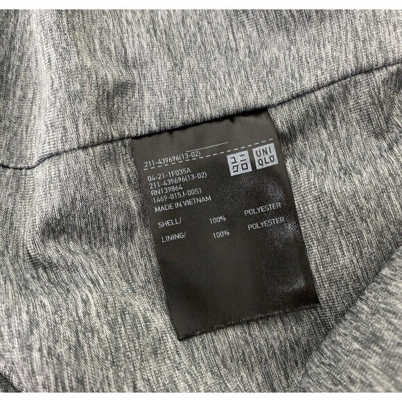 Uniqlo Hooded Parka Size M Navy Blue Women Full Zip Long Sleeve Water Repellent - Picture 12 of 13